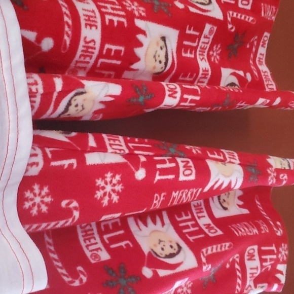 Elf on the Shelf 2pc Adult  red pajama set  XL 100 polyester - Picture 8 of 10